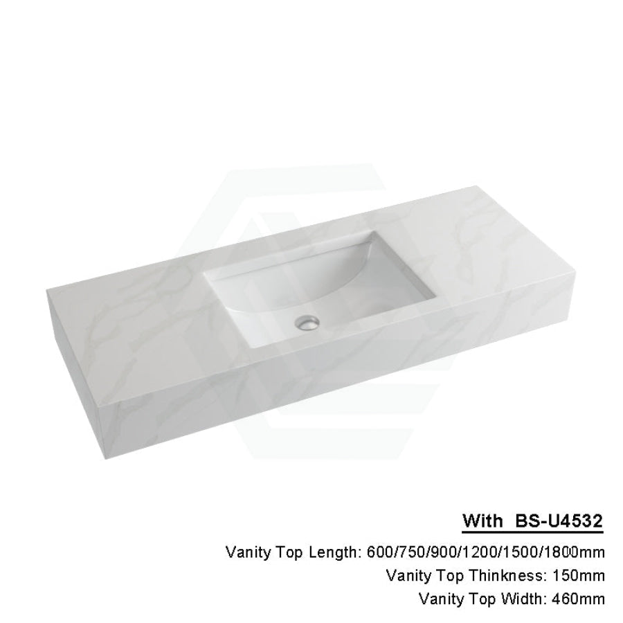 150Mm Dolce Tree Stone Top Calacatta Quartz With Undermount Basin 600X460Mm / Bs-U4532 (460X330Mm)