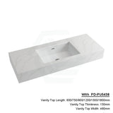 150Mm Dolce Tree Stone Top Calacatta Quartz With Undermount Basin 600X460Mm / Pd-Pu5438 (545X380Mm)