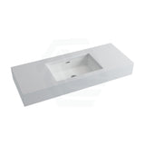 150Mm Gloss Silk White Stone Top Calacatta Quartz With Undermount Basin Vanity Tops