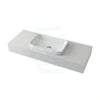 150Mm Gloss Silk White Stone Top Quartz With Inset Basin Vanity Tops