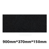 150Mm Thick Gloss Ink Black Stone Top For Above Counter Basins 450-1800Mm 900Mm X 370Mm Vanity Tops