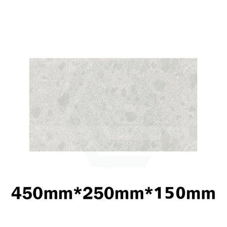 150Mm Thick Gloss White Canvas Stone Top For Above Counter Basins 450-1800Mm 450Mm X 250Mm Vanity