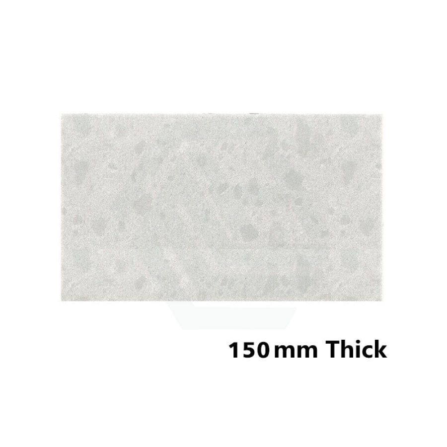 150mm Thick Gloss White Canvas Stone Top for Above Counter Basins 450-1800mm