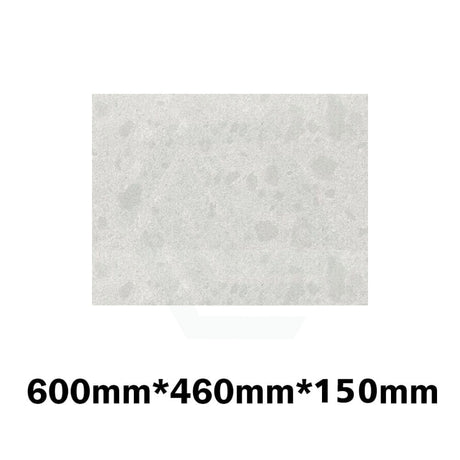 150Mm Thick Gloss White Canvas Stone Top For Above Counter Basins 450-1800Mm 600Mm X 460Mm Vanity