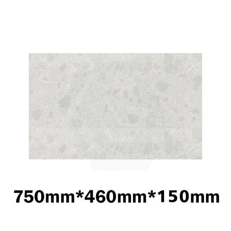 150Mm Thick Gloss White Canvas Stone Top For Above Counter Basins 450-1800Mm 750Mm X 460Mm Vanity