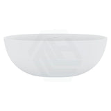 1550/1650Mm Fienza Sasso Oval Freestanding Bathtub Stone Matt White Integrated Overflow Bathtubs