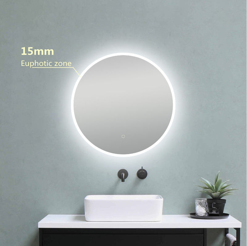 600Mm Led Mirror Round Light On Rim 15Mm