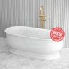 1690X790X605Mm Fremantle Freestanding Bathtub Gloss White Oval Acrylic No Overflow Bathtubs