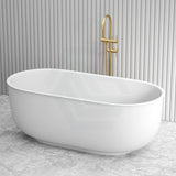 1700Mm Ceto Mayfair Classic Freestanding Bathtub Oval Matt White No Overflow Bathtubs