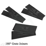 180-Degree Lauxes Midnight Black Pair Shower Grate Joiners 14/21/22/26/35Mm Drain Accessories