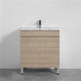 600/750/900Mm 2-Door Freestanding Bathroom Vanity With Legs Multi-Colour Cabinet Only Vanities With