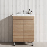 2-Door 600/750/900Mm Freestanding Bathroom Vanity With Legs Multi-Colour Cabinet Only Vanities With