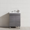 2-Door 600/750/900Mm Narrow Freestanding Bathroom Vanity With Legs Multi-Colour Cabinet Only