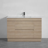 2-Door 2-Mid-Drawer 1200/1500/1800Mm Freestanding Bathroom Vanity Kickboard Single/Double