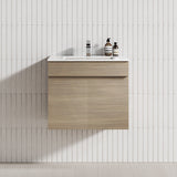 2-Door Narrow 600/750/900Mm Bathroom Floating Vanity Multi-Colour Cabinet Only Wall Hung Vanities