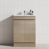 2-Door Narrow 600/750/900Mm Freestanding Bathroom Vanity With Kickboard Multi-Colour Cabinet Only