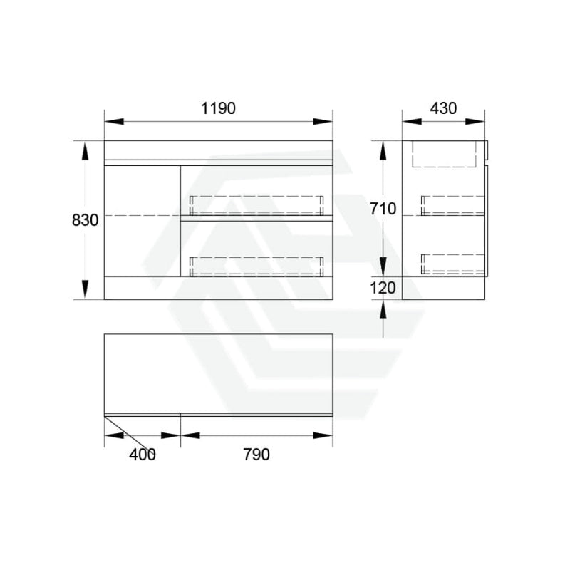 2-Drawer 1-Door 750/900/1200Mm Freestanding Bathroom Vanity Kickboard Single Multi-Colour Cabinet