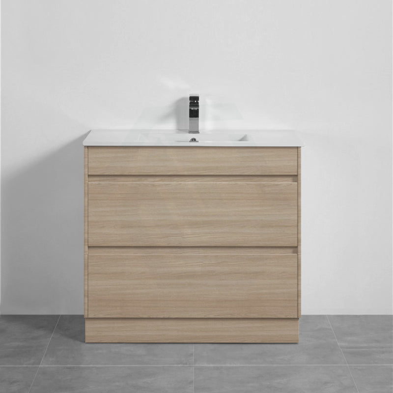 2-Drawer 600/750/900/1200Mm Freestanding Bathroom Vanity Kickboard Single Multi-Colour Cabinet Only