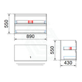 2-Drawer Wall Hung Bathroom Floating Vanity Single Bowl Multi-Colour Cabinet Only 900Mm Vanities