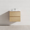 2-Drawer 600/750/900/1200Mm Wall Hung Bathroom Floating Vanity Single Bowl Multi-Colour Cabinet Only