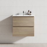 2-Drawer 600/750/900/1200Mm Wall Hung Bathroom Floating Vanity Single Bowl Multi-Colour Cabinet Only