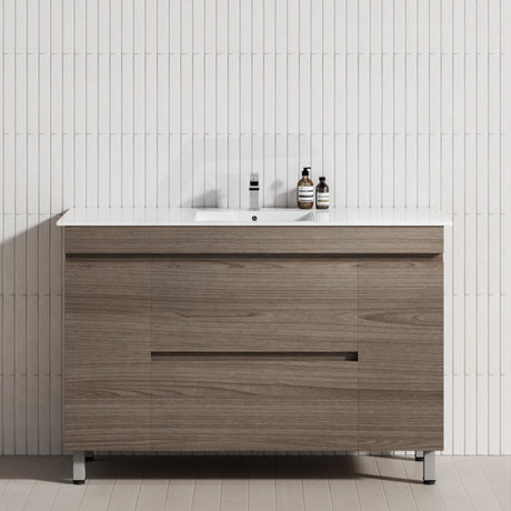 2-Drawer 2-Door 1200/1500/1800Mm Bathroom Freestanding Leg Vanity Single/Double Multi-Colour Cabinet