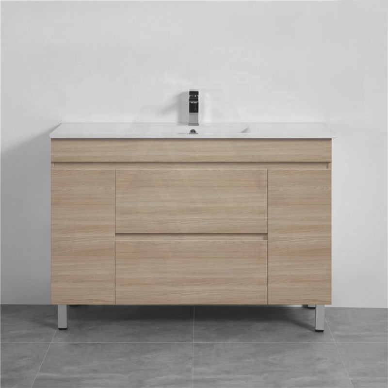 1200/1500/1800Mm 2-Drawer 2-Door Bathroom Freestanding Leg Vanity Single/Double Multi-Colour Cabinet