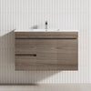 2-Drawer 2-Door 900/1200Mm Wall Hung Bathroom Floating Vanity Single Bowl Multi-Colour Cabinet Only