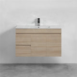 2-Drawer 2-Door Wall Hung Bathroom Floating Vanity Single Bowl Multi-Colour Cabinet Only Vanities