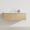 2-Drawer Flat 1200/1500/1800Mm Wall Hung Bathroom Floating Vanity Multi-Colour Cabinet Only Vanities