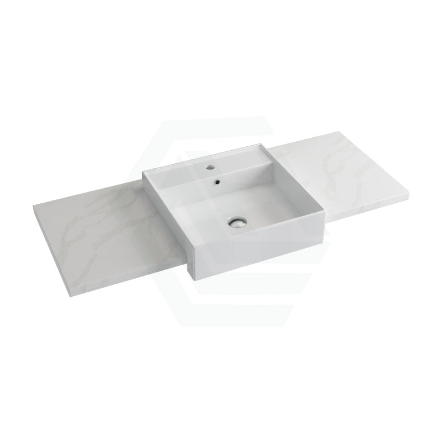 20/40/60mm Dolce Tree Stone Top Calacatta Quartz With Semi-Recessed Basin