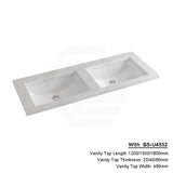 20/40/60Mm Dolce Tree Stone Top Calacatta Quartz With Undermount Basin 1200X460Mm Double Bowls /