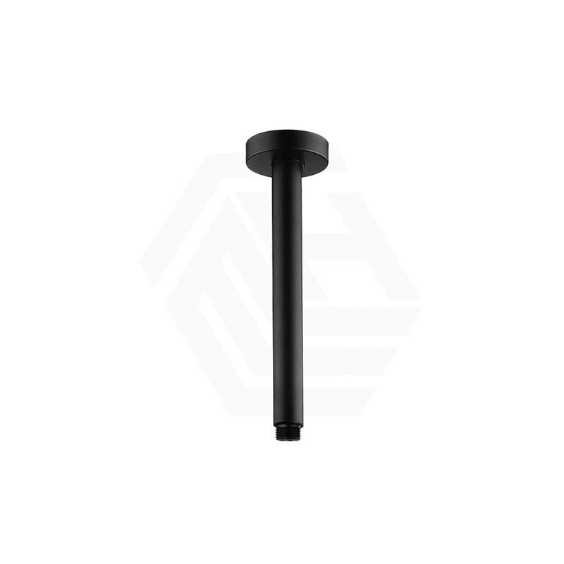 Round Ceiling Shower Arm Matt Black