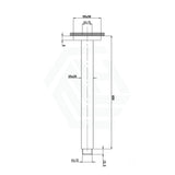 200/300/400/600Mm Square Ceiling Shower Arm Chrome 600Mm