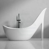 2000mm MILA Oval Bathtub Freestanding GLOSS WHITE