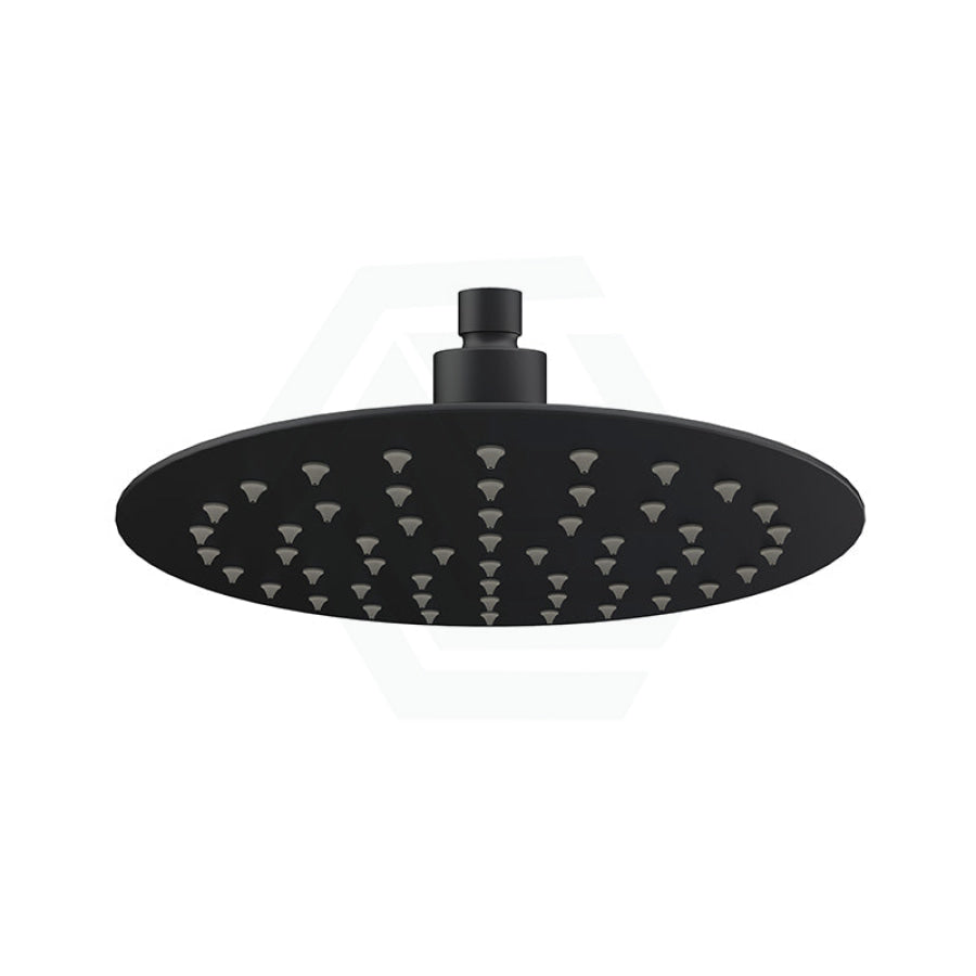 200Mm 8 Inch Stainless Steel 304 Black Super-Slim Round Rainfall Shower Head Heads