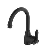 Eleanor Gooseneck Basin Mixer Black / Black