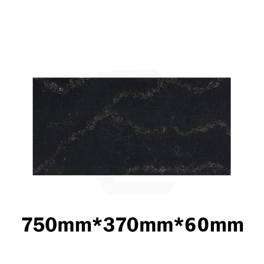 20Mm/40Mm/60Mm Thick Gloss Black Swan Stone Top For Above Counter Basins 450-1800Mm 750Mm X 370Mm /