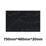 Gloss Black Swan Stone Top For Above Counter Basins 600/750/900/1200/1500/1800Mmx460X20Mm 750Mm