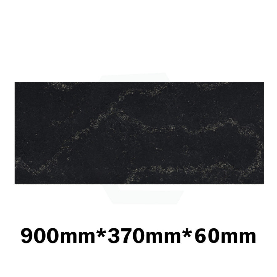 20Mm/40Mm/60Mm Thick Gloss Black Swan Stone Top For Above Counter Basins 450-1800Mm 900Mm X 370Mm /