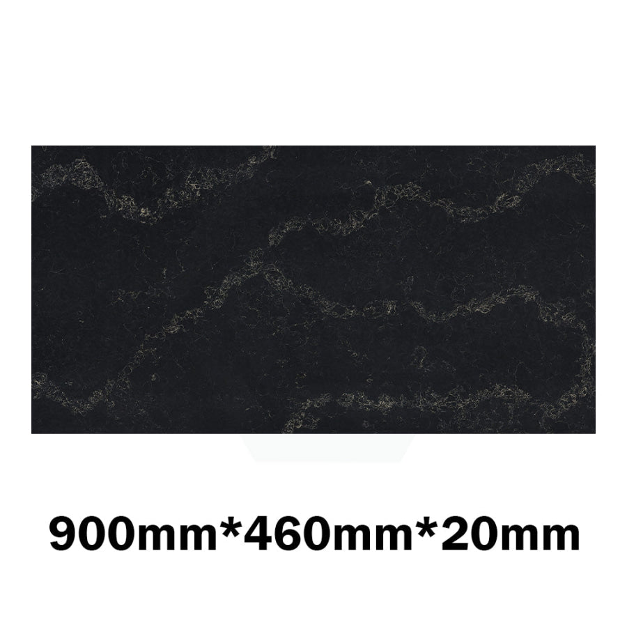 Gloss Black Swan Stone Top For Above Counter Basins 600/750/900/1200/1500/1800Mmx460X20Mm 900Mm