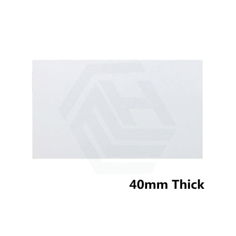 20Mm/40Mm Thick Gloss Silk White Stone Top For Above Counter Basins 450-1800Mm Vanity Tops