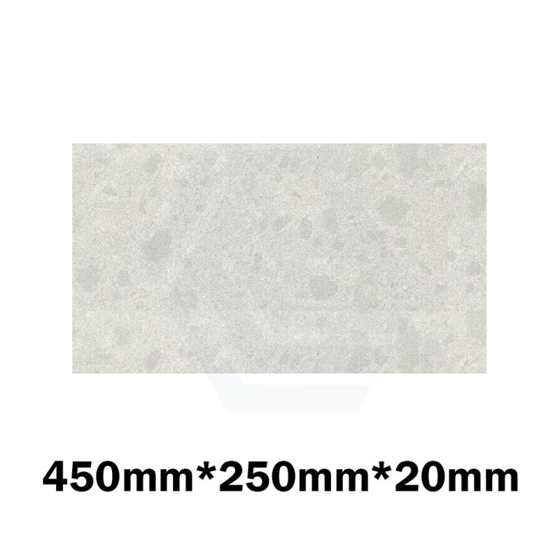 20Mm/40Mm Thick Gloss White Canvas Stone Top For Above Counter Basins 450-1800Mm 450Mm X 250Mm /