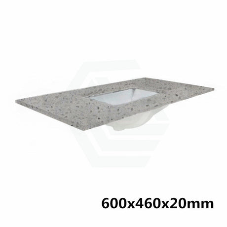 20Mm Thick Grey With Speckles Stone Top Single/double Undermount Basins 600 750 900 1200 1500Mm