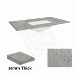 Stone Top With Undermount Basins Grey With Speckles