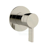 Kohler Components Brushed Nickel Round Plate Shower/Bath Mixer Thin Trim Only - Lever Handle Wall