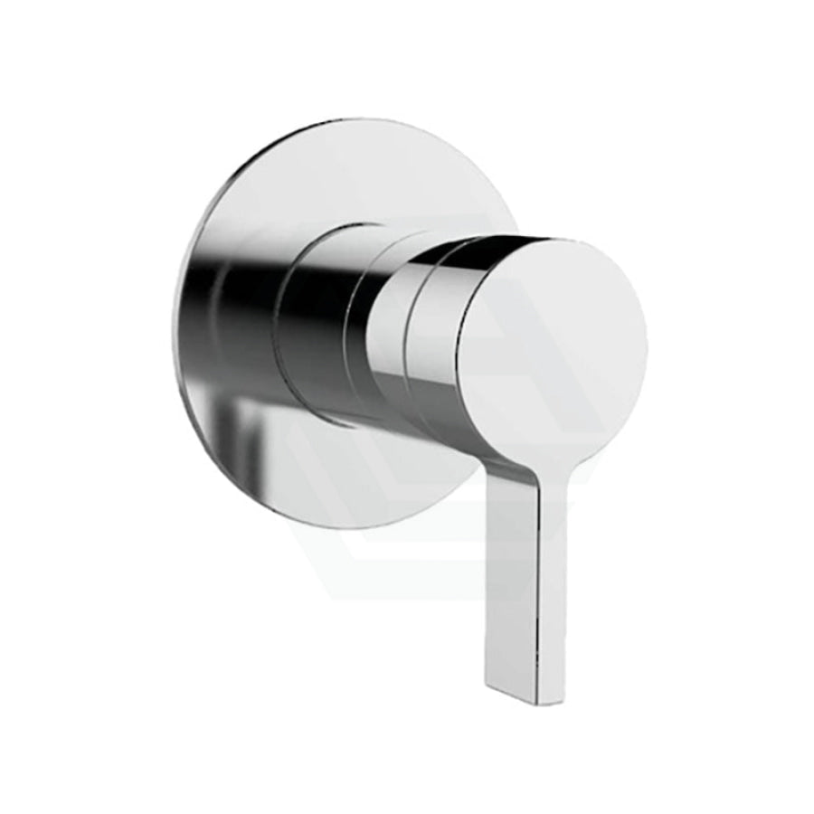 Kohler Components Polished Chrome Round Plate Shower/Bath Mixer Thin Trim Only - Lever Handle Wall