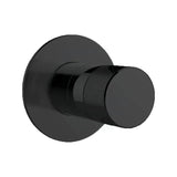 Kohler Components Matt Black Round Plate Shower/Bath Mixer Thin Trim Kit Only - Oyl Handle Wall