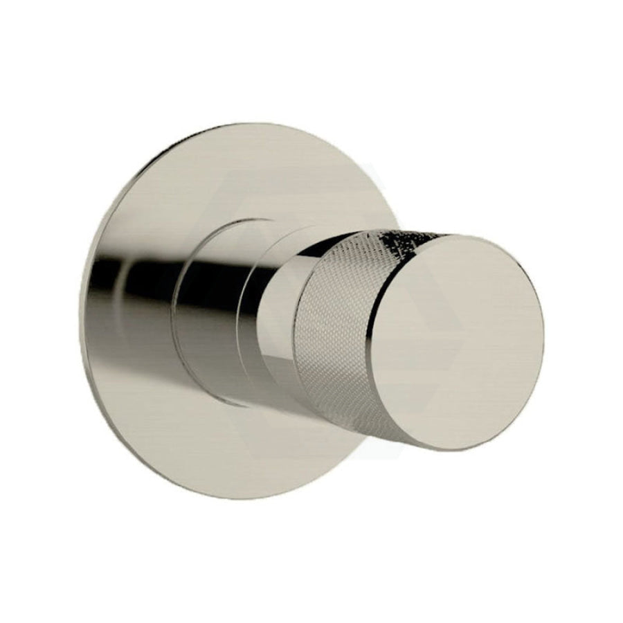 Kohler Components Brushed Nickel Round Plate Shower/Bath Mixer Thin Trim Kit Only - Oyl Handle Wall