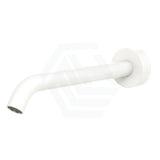 220Mm Fienza Kaya Matt White Basin/Bath Outlet Brass Water Spouts